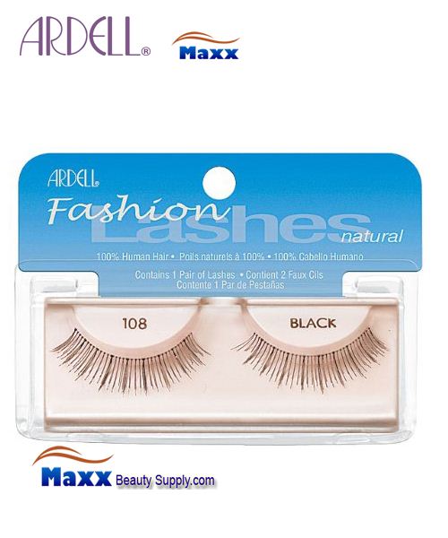 4 Package - Ardell Fashion Lashes Eye Lashes 108 - Black